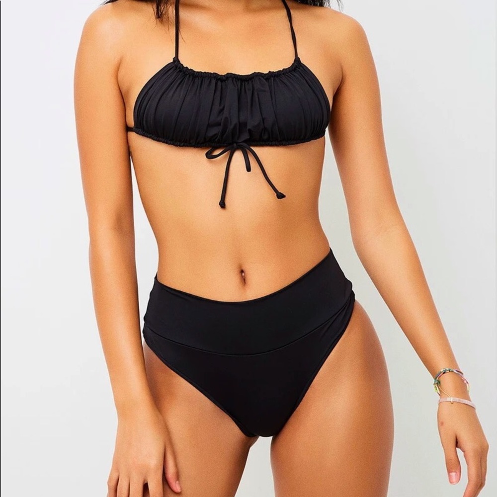 Frankie’s Bikini Dreamy Top + Bottom in Black